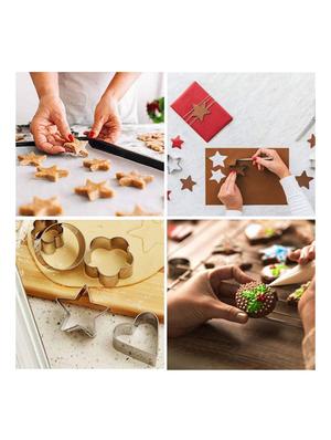 stainless steel cookie cutter with 4shape, 12 pieces - 17266349 - Standard Image - 2