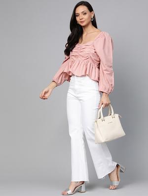 ruched crop top - 17266449 - Standard Image - 4
