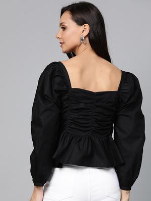 ruched crop top - 17266450 - Standard Image - 3