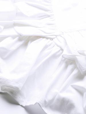gathered hem frill top - 17266453 - Standard Image - 5
