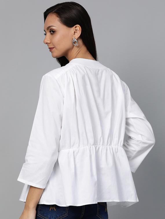 tie up neck classic top - 17266454 - Zoom Image - 3