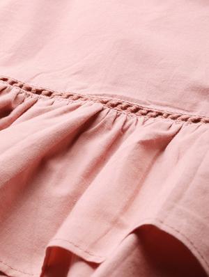 gathered hem bell sleeved top - 17266459 - Standard Image - 5