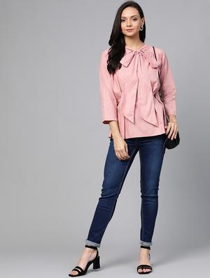 tie up neck solid top - 17266461 - Standard Image - 4