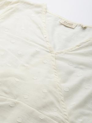 overlap neck crop top - 17266462 - Standard Image - 5