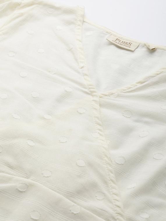 overlap neck crop top - 17266462 - Zoom Image - 5