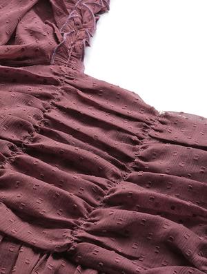 ruched detail dobby top - 17266469 - Standard Image - 5