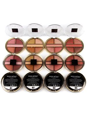miss rose 5 color nude and glittery women eye shadow beauty makeup palette 7001-069 02 - 17266736 - Standard Image - 2