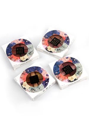miss rose 5 color nude and glittery women eye shadow beauty makeup palette 7001-069 02 - 17266736 - Standard Image - 3