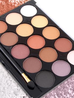 miss rose 15 color nude and matte professional?eye shadow with glamorous colour contour palette - 17266772 - Standard Image - 3
