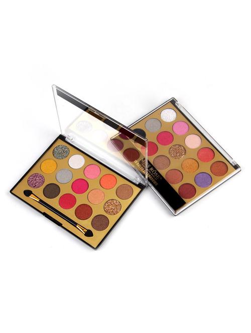 miss rose 15 color day and night eyeshadow matte and shimmering color eye palette - 17266774 - Standard Image - 1