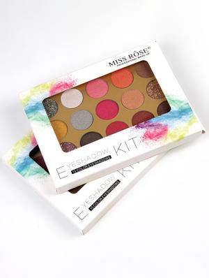 miss rose 15 color day and night eyeshadow matte and shimmering color eye palette - 17266774 - Standard Image - 2