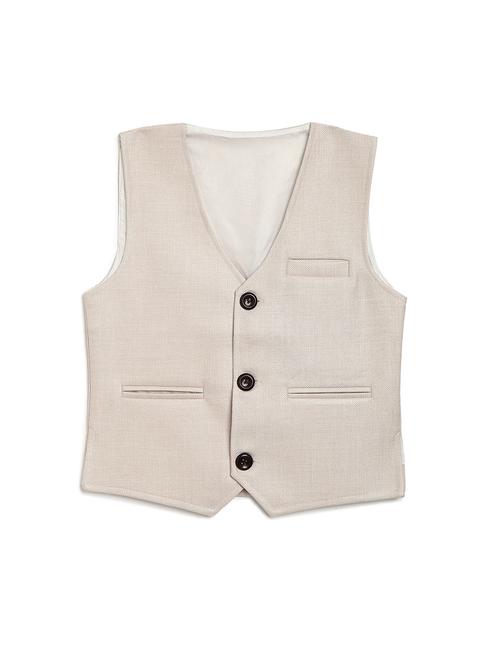 beige cotton blend waistcoats - 17267085 - Standard Image - 1
