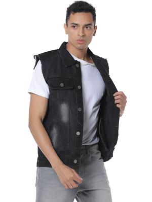 black washed denim jacket - 17267552 - Standard Image - 2