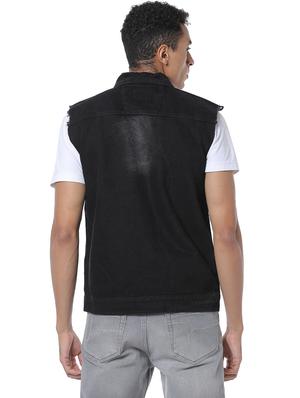 black washed denim jacket - 17267552 - Standard Image - 3