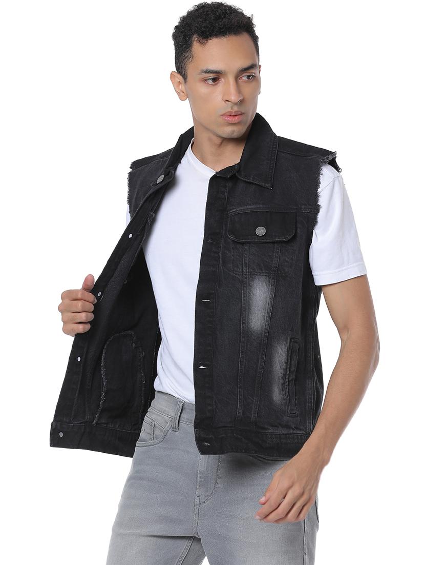 black washed denim jacket - 17267552 - Zoom Image - 1