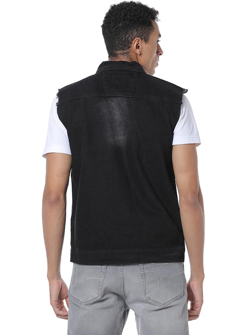 black washed denim jacket - 17267552 - Zoom Image - 3