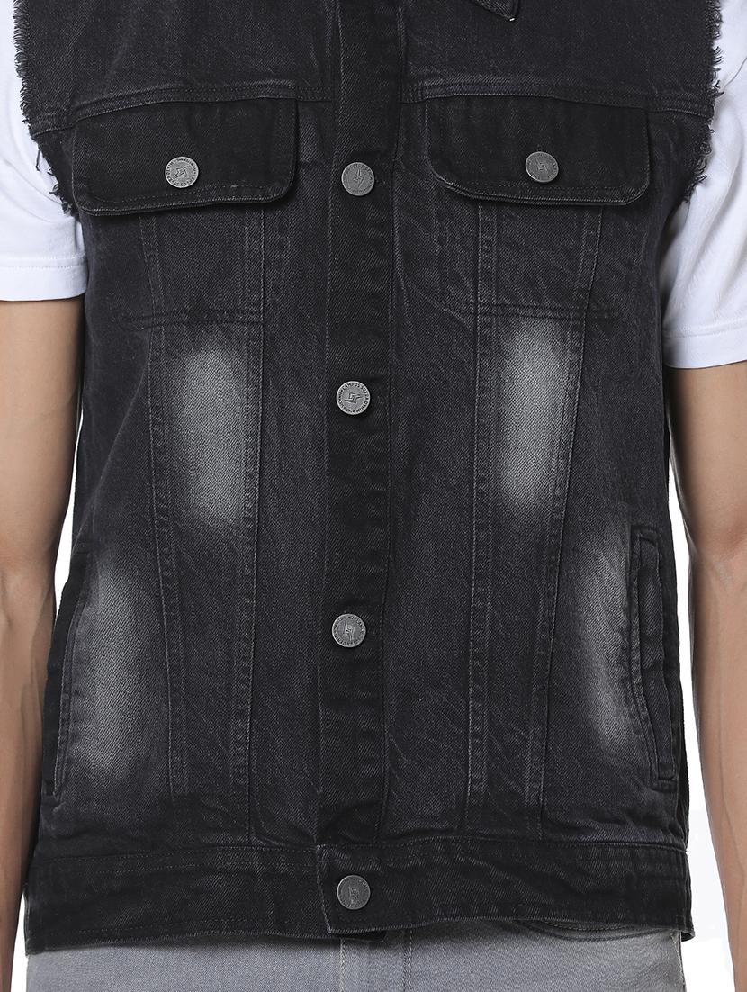black washed denim jacket - 17267552 - Zoom Image - 5
