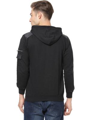 black solid casual jacket - 17267558 - Standard Image - 3