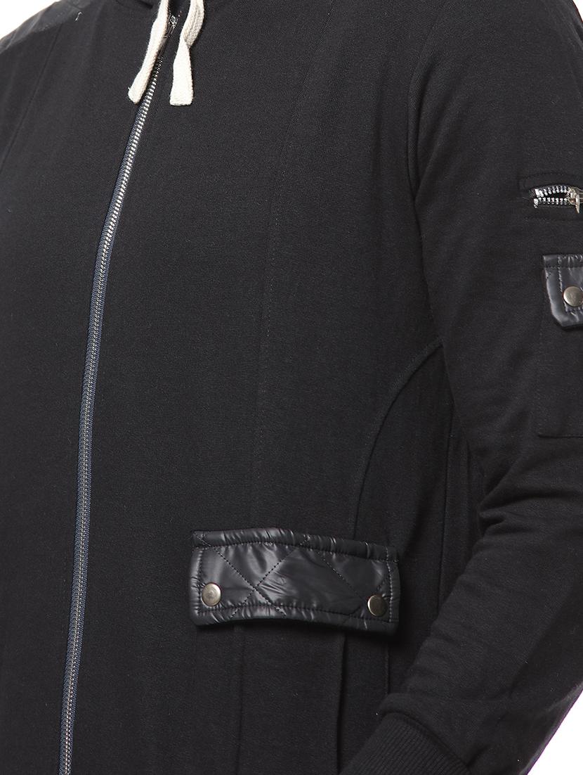 black solid casual jacket - 17267558 - Zoom Image - 5