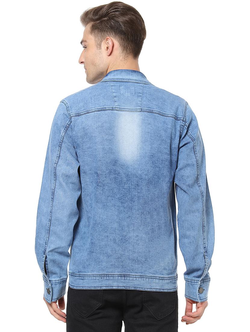blue washed denim jacket - 17267567 - Zoom Image - 3