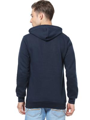 navy blue solid sweatshirt - 17267615 - Standard Image - 3