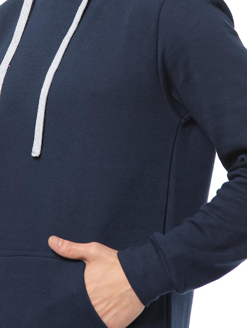 navy blue solid sweatshirt - 17267615 - Zoom Image - 5
