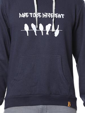 navy blue chest print sweatshirt - 17267634 - Standard Image - 5