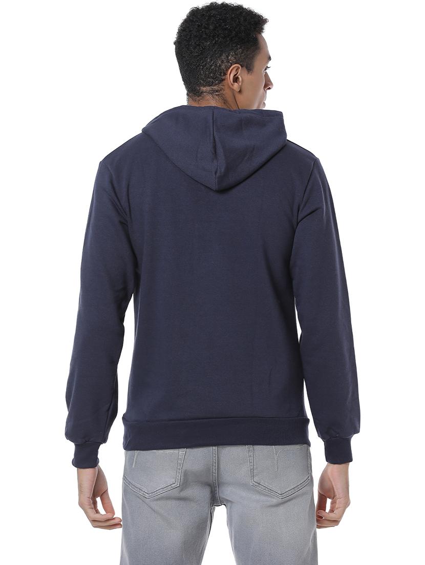 navy blue chest print sweatshirt - 17267634 - Zoom Image - 3