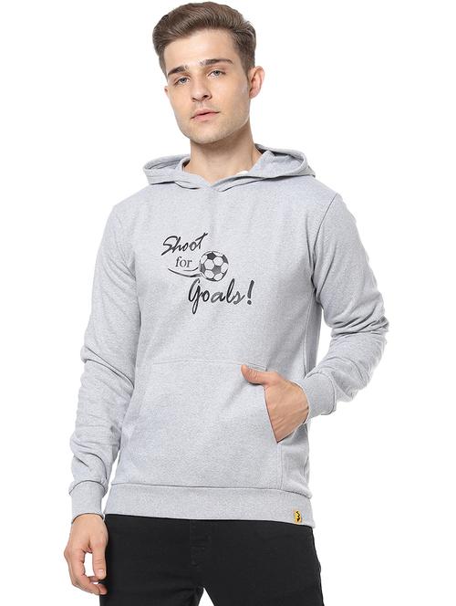 grey chest print sweatshirt - 17267644 - Standard Image - 1