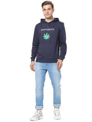 navy blue chest print sweatshirt - 17267649 - Standard Image - 4