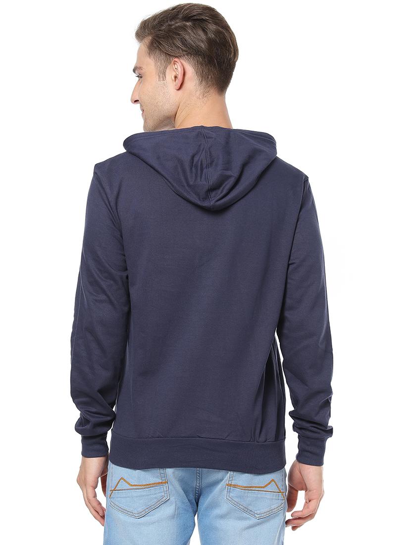 navy blue chest print sweatshirt - 17267649 - Zoom Image - 3