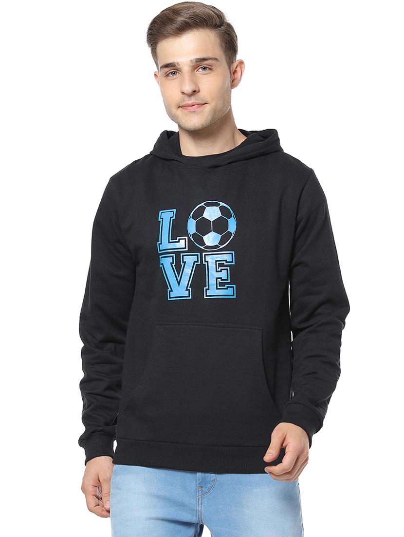 black chest print sweatshirt - 17267650 - Zoom Image - 1