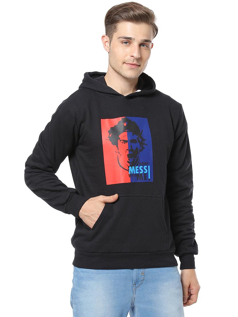 black chest print sweatshirt - 17267652 - Zoom Image - 1