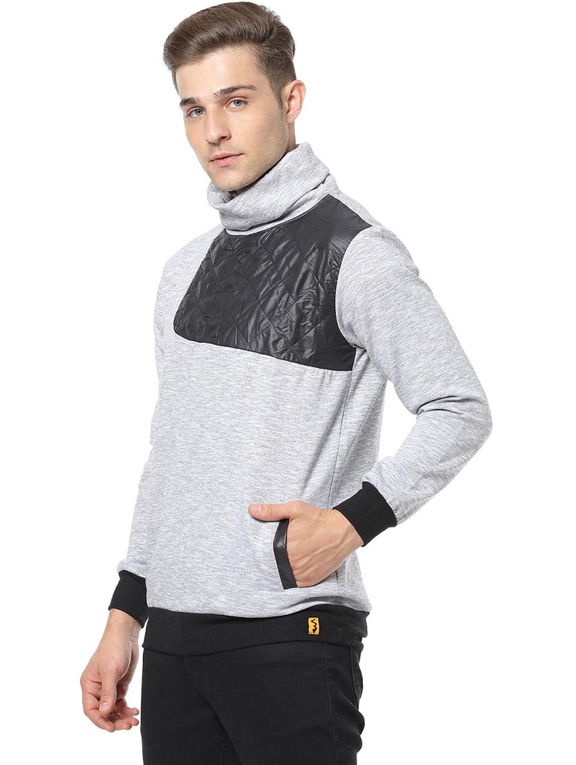 grey cut & sew sweatshirt - 17267687 - Zoom Image - 2
