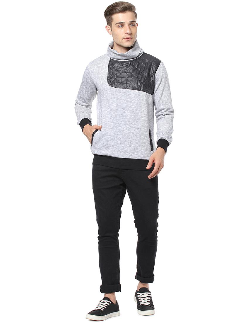 grey cut & sew sweatshirt - 17267687 - Zoom Image - 4
