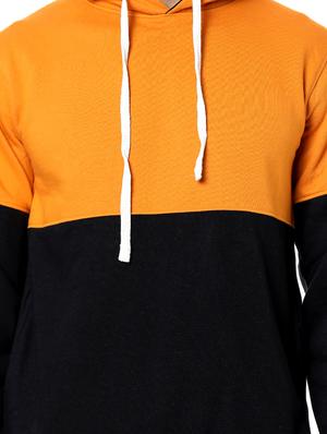 orange color block cut & sew sweatshirt - 17267689 - Standard Image - 5