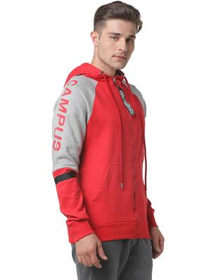 red color block raglan sweatshirt - 17267710 - Standard Image - 2
