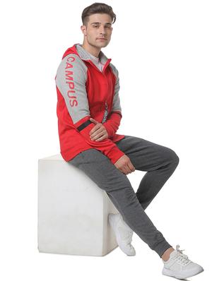 red color block raglan sweatshirt - 17267710 - Standard Image - 4