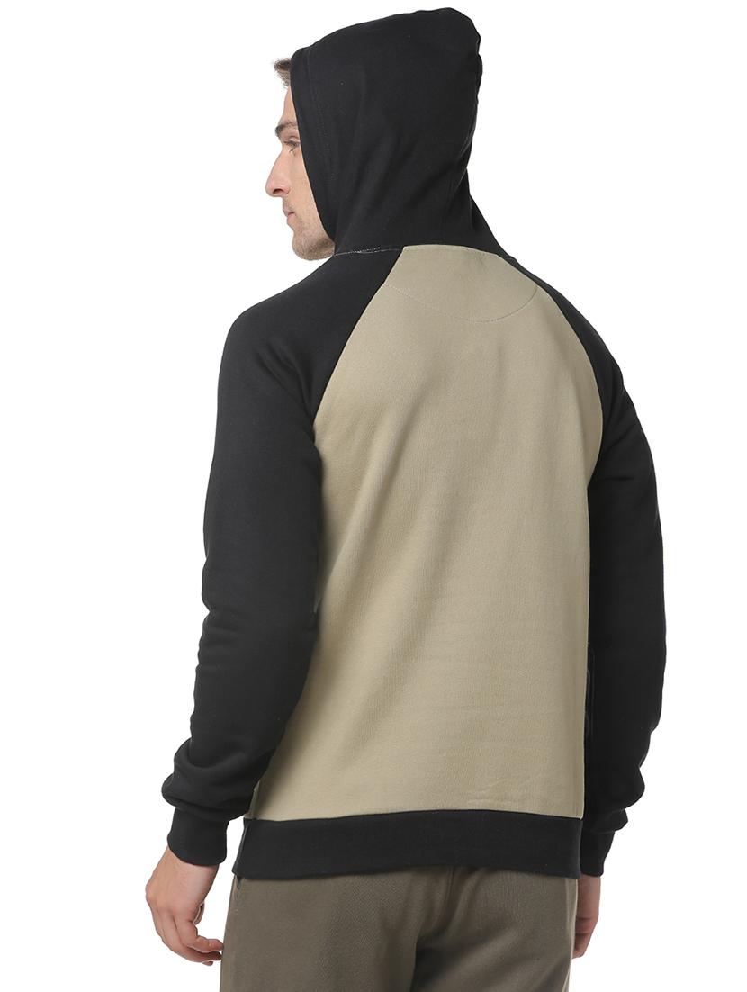 beige color block raglan sweatshirt - 17267715 - Zoom Image - 3