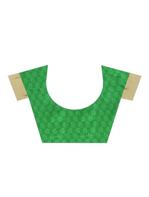 self design banarasi saree with blouse - 17267855 - Standard Image - 3