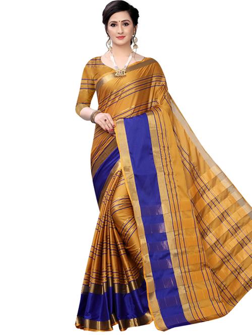 solid banarasi saree with blouse - 17267958 - Standard Image - 1