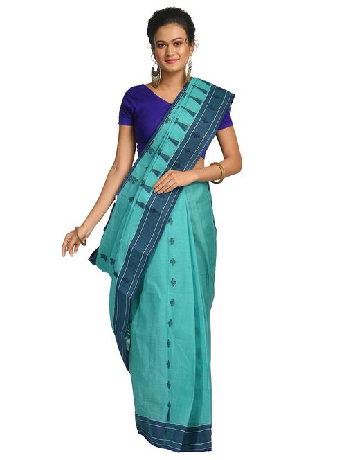 women's self design light blue colored saree - 17268456 -  Standard Image - 0