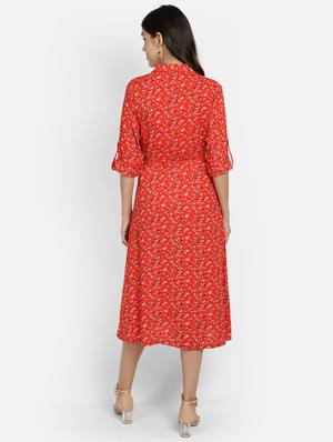 tie front a-line dress - 17268958 - Standard Image - 3