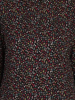 mock neck printed top - 17269039 - Standard Image - 5