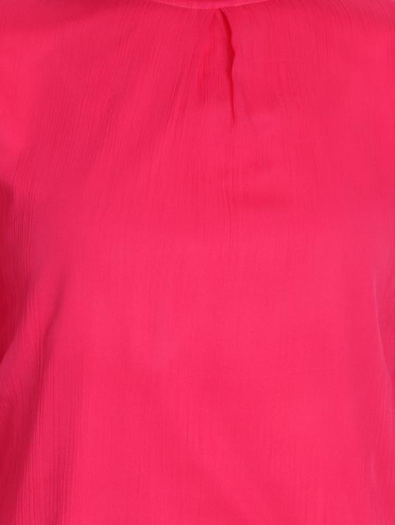 frilled neck solid top - 17269042 - Zoom Image - 5