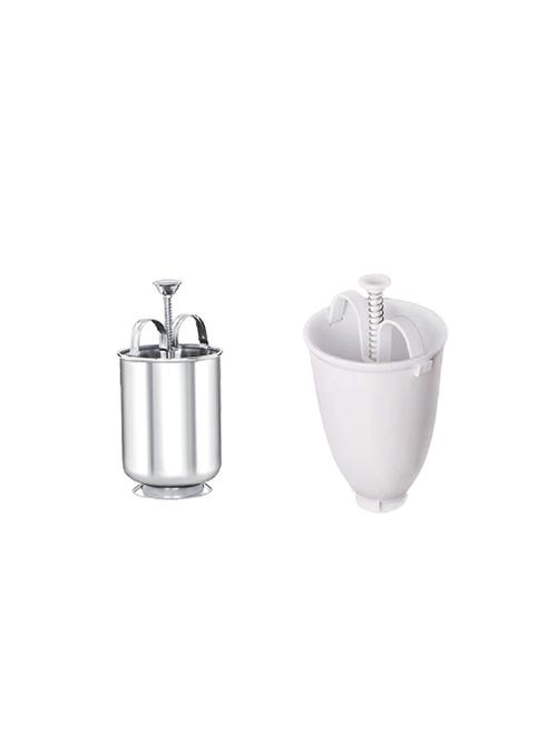 meduwada maker for perfectly shaped & crispy medu vada combo pack (plastic + stainless steel) - 17269126 - Standard Image - 1