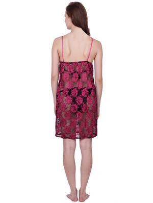 set of 2 cami neck laced net babydoll - 17269709 - Standard Image - 4