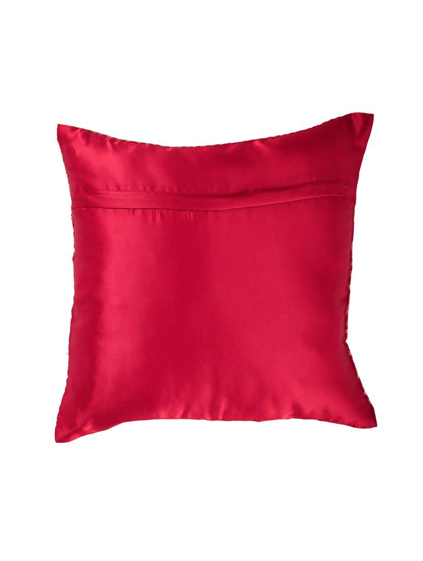 banarasi golden motif designer cushion cover (set of 5) - 17269874 - Zoom Image - 2