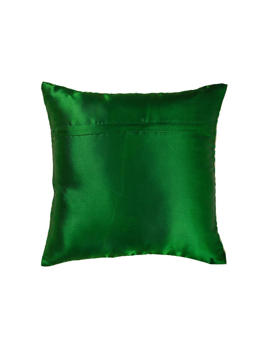banarasi golden motif designer cushion cover (set of 5) - 17269875 - Zoom Image - 1