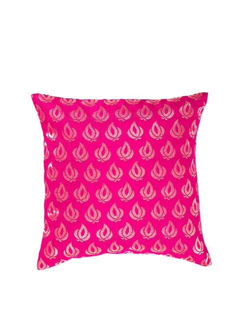 banarasi golden motif designer cushion cover (set of 5) - 17269877 - Standard Image - 1